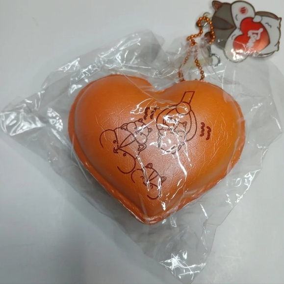Popular,  Poli Mascot and Poli Heart Macaron Squishy 2 pieces Set Keychain. - Picture 4 of 8
